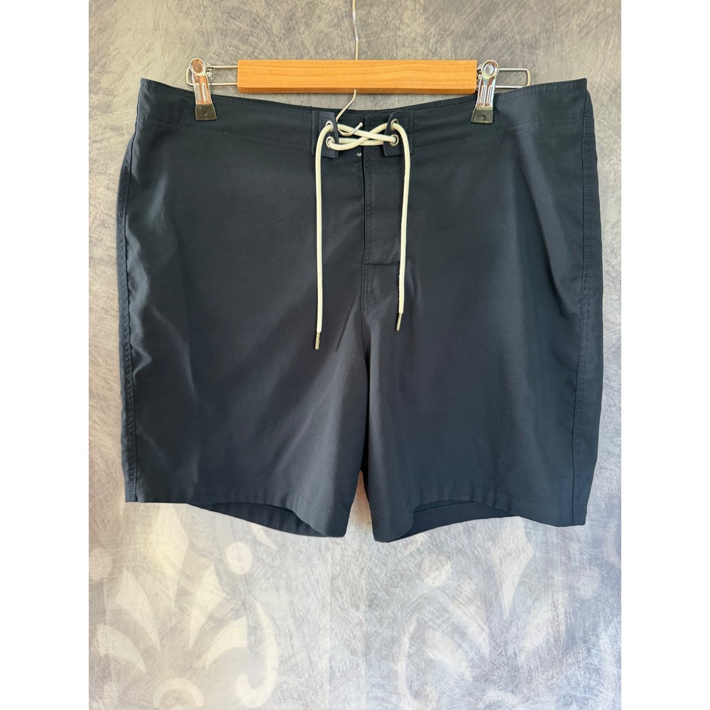 Abercrombie & Fitch Mens Navy Blue Stretch Board Shorts Swim Trunks Size 32